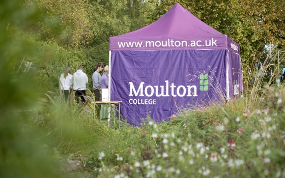 Moulton College Open Day gazebo