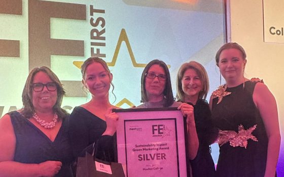 Marketing Team with Silver Award for Sustainable Marketing