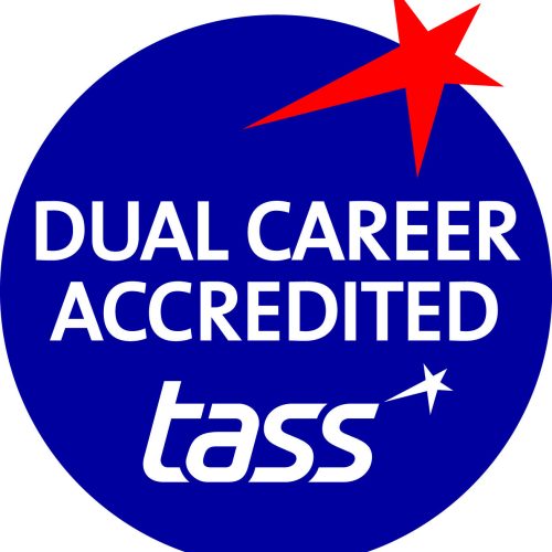 Tass Dual Career Accred BLUE Logo