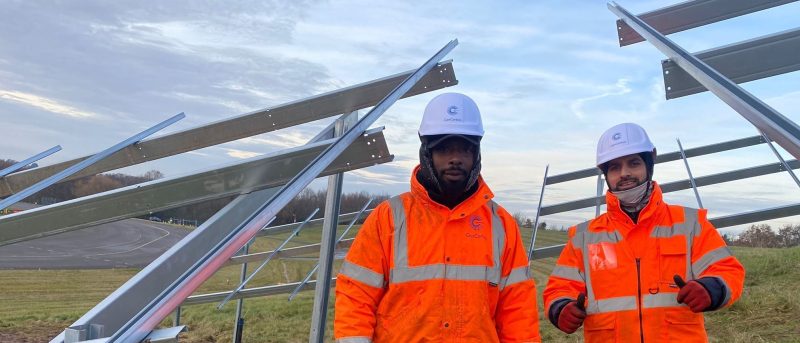 Solar power farm installation